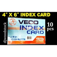 INDEX CARD 4X6, 10 pcs per pack