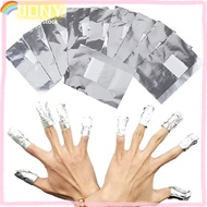 JONY 50/100pcs Nail Polish Wrap, Aluminum DIY Nail Care Nail Polish Remover Wrap, Manicure Tools Cle