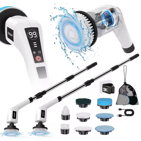 Electric Cleaning Brush Cordless Handheld Shower Scrubber Spin Cleaner Multifunctional Cleaner with 