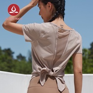 MOVING PEACH Top t-shirt women clothes fitness tops yoga t-shirts gym top FTT