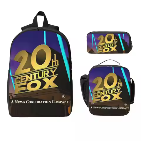 20th Century Fox Classic Backpack Boys Girls BookBag School Bag Laptop Shoulder Bags 3ps Insulated L