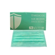 Medicos UltraSoft 4ply Face Mask (Adult) 50's - Neon Green