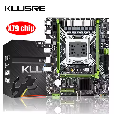 Kllisre X79 Motherboard USB 2.0 STAT 3.0 M.2 NVME Support Xeon LGA 2011 processor DDR3 ECC RAM