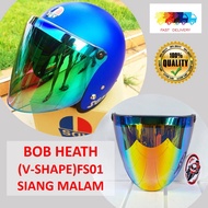 FS01 Helmet Visor 3 Button - XDot Reborn BOB HEATH FOR MS88 MHR SGV RS88 NS88 RAINBOW / SIANG MALAM 