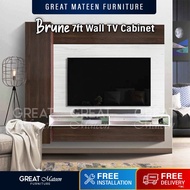 Brune 7ft Hanging Wall Tv Cabinet Almari Tv Kabinet TV Rak TV Great Mateen Furniture