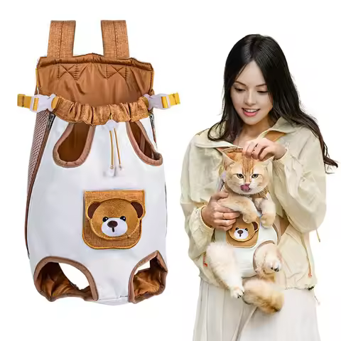 Dog Carrier Tote Pet Carrier Backpack Leg-Out Cat Carrier Chest Bag Pet Carrier Pouch for Small Dogs