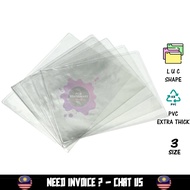 A4 PVC L Shape File C Shape Transparent File C / L / U Shape File / Holder A4 - 1Pcs File Holder C S