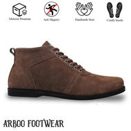 Sepatu Brodo Local Original ARBOO / Sepatu Boots Pria Kulit Suede Premium Original ( Bisa COD )