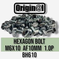 HEXAGON BOLT HEXAGON SCREW M6X10 BH610 AF10 1.0P