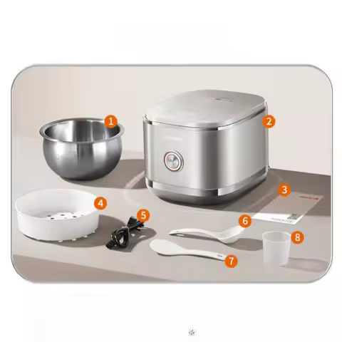 Joyoung Non Stick Rice Cooker Without Coating 4L Electric IH Heating 316 Stainless Steel Pot 5A Perf