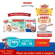 infant milk powder `Huggies Newborn baby (NB  S) Diapers - Dry  AirSoft  Naturemade (x34 packs)`