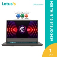 MSI Thin 15 B13UC-3439 15.6'' FHD Gaming Laptop Cosmos Gray (i7-13620H,16GB,512GB,NV 4GB,W11,H&S+M36