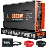 3000 Watt Pure Sine Wave Inverter 12V DC to 220V/120V AC Converter for RV/Truck/Home/Off-Grid Solar 