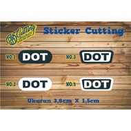 DOT cutting sticker helmet sticker