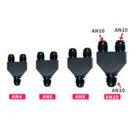 HaoFa AN fitting Three way adapter for AN oil hose straight Aluminum Material AN hose hydraulic AN f