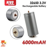 (1pcs) 32650 6000mAh 3.2V Lithium Iron Phosphate high drain Rechargeable Battery with Screw solar el