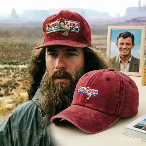 Fashion Design Hat 1994 BUBBA GUMP SHRIMP Baseball Cap Men Women Sport Hats Summer Cap Embroidered C