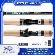 Mystery Army 2 Toray Carbon Fuji Baitcasting BC Fishing Rod 1 Piece Rod (8-16LB)