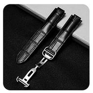 Zhangeer da thật Watchband cho Cartier Ballon Bleu De Cartier gấp khóa đồng hồ đeo tay lồi giao diện