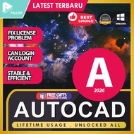 AutoCAD 2026 ~ 2022 + Academic Courses 💯 EASY INSTALL 💯 LIFETIME PREMIUM 💯 FAST DELIVERY 💯 SAFE