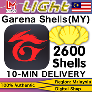 Garena2600shell Pin MY Digital Reload Points Malaysia✨LIGHTING 7/24 Email Delivery