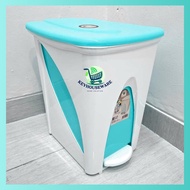 20 Liter BPA-FREE GREEN LEAF Trash Can 2020 | Trash Box | FITZ Step-on Dustbin