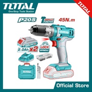 TOTAL สว่านกระแทกแบตเตอรี่ไร้สาย20V. #TIDLI201452