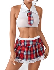 Women School Girl Lingerie Costume Lingerie Set Sexy Student Costumes