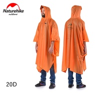 Naturehike Single Person Poncho Raincoat Backpack Cover Outdoor Awning Camping Mini Tarp Sun Shelter