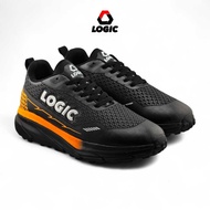 LOGIC - Klassy Black Orange Men's and Women's Running Shoes
