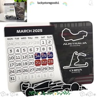 LUCKYSTOREGOODS F1 Race Schedule Calendar, Formula 1 7.0" x 5.5" 2025 Racing Calendar, Practical Wit