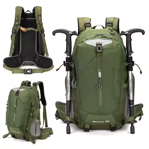 New Simple 55L Outdoor Travel Bag, Sports Mountaineering Bag, Waterproof Leisure Fashion Luggage Bac