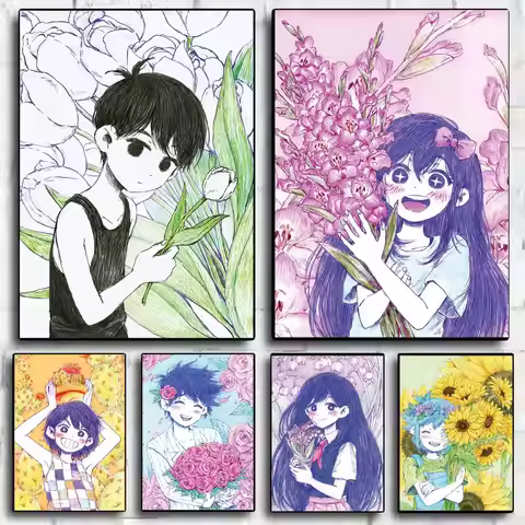 Game O-Omori Poster Aesthetic Wall Art Canvas Trendy Bedroom Room Home Cafe Decor