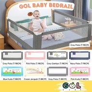 GOL Baby Bedrail Baby Bed Guard Bed rail Safe Pembatas Pagar Bayi