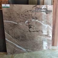 Granit Lantai/Dinding 100x100 Motif Marmer Amazonia Brown GlazedPolish