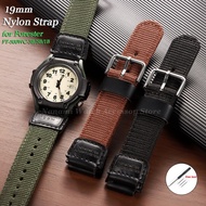 19mm Nylon Canvas Watch Strap for Forester FT-500WC-3B/5B/1B Replacement Watchbands Universal Men Wo