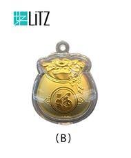 LITZ Red Packets 999 Pure Gold Coin AP0018