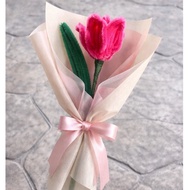 Bouquet | Chenille Fuzzy Flower 1pcs Rose