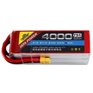IATA 4000mAh75C2S3S4S5S6S 75C高倍率航模 Lipo Battery XT60/XT90/T-Plug/EC5