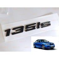 Blackened Black BMW E82 135is Wordmark Modified Letter Label Rear Tail coupe Double Door Convertible
