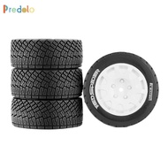predolo 4 Pieces RC Rally Wheels ,Car Upgrade Wheel Rims Tires, Remote Control Rally