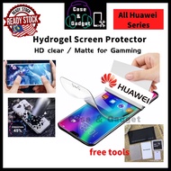 hydrogel screen protector film huawei nova 3i 7 se 7i 5t 4 4e 2i 2 lite 6 se clear matte gaming temp