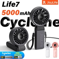 Jisulife Handheld Fan Life7 5000mAh 2024 Upgrade Fan Mobile Rechargeable Portable Cooling Cooler Gif