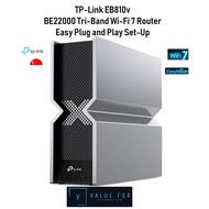 TP-Link EB810v BE22000 Tri-Band Wi-Fi 7 Router Mesh WiFi 7
