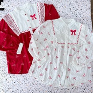 KEMEJA Embroidered coquet shirt
