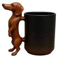 [fastour]For Dachshund Owners Gift-Handmade 11OZ Wiener for Dog Themed Coffee Mug-Cute Ceramic Cup f