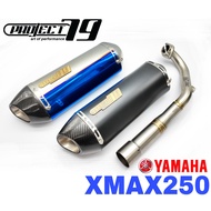 Project79 XMAX 250 Exhaust Full System Stainless Steel Yamaha Ekzos Long Slip On Tabung Muffler Xmax