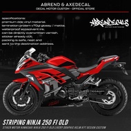 STRIPING NINJA FI GRAFIS CUSTOM HELM KYT / STIKER MOTOR KAWASAKI NINJA FI OLD DESIGN VARIASI / STOCK