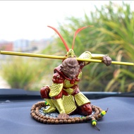 Peaceful Monkey King Combo 11cm (including statue + stick + rosary + anti-slip sticker + 3M glue)