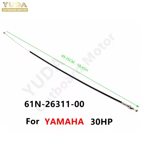 Throttle Cable For Yamaha Suzuki Tohatsu Mercury Outboard Motor 2T 6E0-26301 677-26301 6B4-26301 6L2